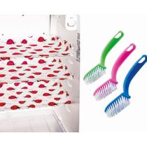 Kit 3 Toalhas Para Geladeira Joaninha + 3 Escovas de Limpeza Kit 3 Toalhas Para Geladeira Joaninha + 3 Escovas de Limpeza