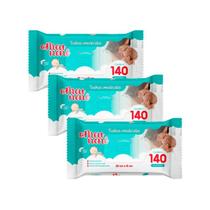 Kit 3 Toalhas Umedecidas Meu Nenê com 140 Unidades