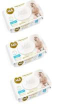 Kit 3 Toalhinha Umedecida Com Tampa Love&Care 48 Unid - Mili