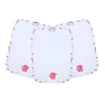 Kit 3 Toalhinhas de Boca Bebê Flamengo Oficial