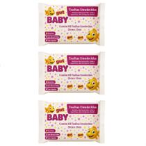 Kit 3 Toalhinhas Umedecidas Para Bebe C/100UN 20cm 13cm - Gut Gut Baby Kit 3 Toalhinhas Umedecidas Para Bebe C/100UN 20cm 13cm - Gut Gut Baby