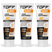 Kit 3 Toff Care Creme Nanotérmico Aquecimento Moderado 100g