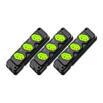 Kit 3 Tomada Em Barra Robust 3 Tomadas 2P+T 20/10A Fiolux