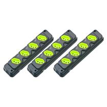 Kit 3 Tomada Em Barra Robust 4 Tomadas 2P+T 20/10A Fiolux Kit 3 Tomada Em Barra Robust 4 Tomadas 2P+T 20/10A Fiolux