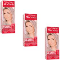 Kit 3 Tonalizante Alfaparf Alta Moda 1021 Louro Extra Claro Irisé Kit 3 Tonalizante Alfaparf Alta Moda 1021 Louro Extra Claro Irisé