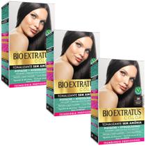 Kit 3 Tonalizante Bio Extratus 30 Castanho Escuro Tecnologia Profissional
