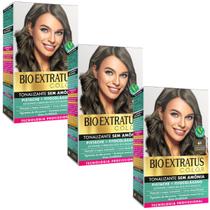 Kit 3 Tonalizante Bio Extratus 61 Louro Escuro Acinzentado Tecnologia Profissional