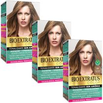 Kit 3 Tonalizante Bio Extratus 77 Louro Médio Chocolate Tecnologia Profissional Kit 3 Tonalizante Bio Extratus 77 Louro Médio Chocolate Tecnologia Profissional