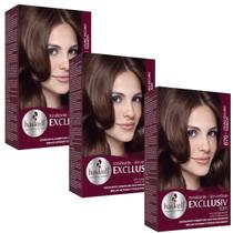 Kit 3 TONALIZANTE HASKELL 670 LOURO ESCURO MARROM Kit 3 TONALIZANTE HASKELL 670 LOURO ESCURO MARROM