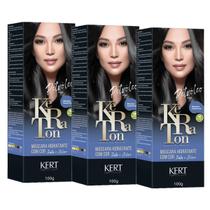 Kit 3 Tonalizante Keraton Banho De Brilho Petroleo - Kert