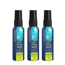 Kit 3 Tônico Anticaspa Loção Própolis Menta e Combaxil Sem Enxágue 55ml Bio Extratus