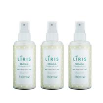 Kit 3 Tônicos Facial Limpeza Profunda Limpa Tonifica e Acalma a Pele Liris 150ml
