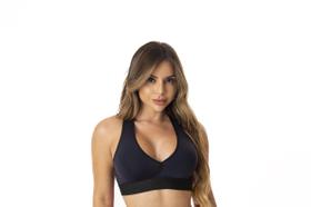 KIT 3 Top Academia Fitness Sem Bojo Alça Cruzada nas Costas Suplex Power Zero Transparência Revenda Atacado - QUALIBELLA LINGERIE