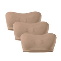 Kit 3 Top Básico Faixa De Sustentação Sem Bojo E Sem Aro Plié Basic