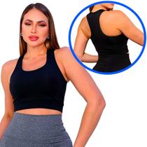 Kit 3 Top Feminina Fitness Basica Treino Corrida Caminhada - Lisa