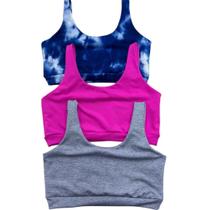 Kit 3 Top Fitness Academia