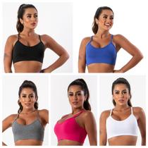 kit 3 Top Fitness Feminino Nadador Alça Fina sem bojo Academia kit 3 Top Fitness Feminino Nadador Alça Fina sem bojo Academia