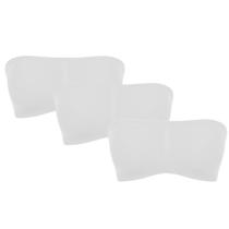 Kit 3 Top sem alça Modelo Faixa Bojo Removível Trifil