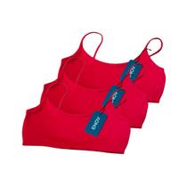 Kit 3 Tops De Academia Frida Cores Iguais Dry fit