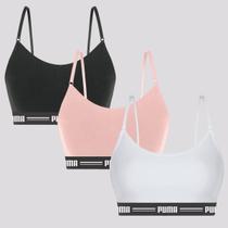 Kit 3 Tops Puma Com Alça Regulável