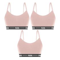 Kit 3 Tops Puma Modal Stretch Feminino