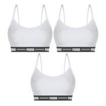 Kit 3 Tops Puma Modal Stretch Feminino