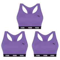Kit 3 Tops Puma Nadador Com Bojo Feminino Kit 3 Tops Puma Nadador Com Bojo Feminino