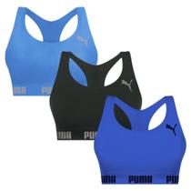 Kit 3 Tops Puma Nadador Sem Costura Feminino Kit 3 Tops Puma Nadador Sem Costura Feminino