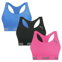 Kit 3 Tops Puma Nadador Sem Costura Feminino