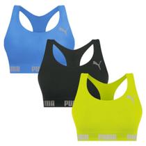 Kit 3 Tops Puma Nadador Sem Costura Feminino