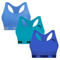 Kit 3 Tops Puma Nadador Sem Costura Feminino