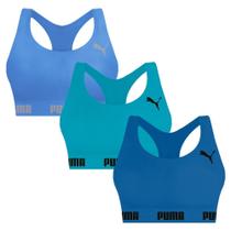 Kit 3 Tops Puma Nadador Sem Costura Feminino