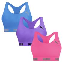 Kit 3 Tops Puma Nadador Sem Costura Feminino