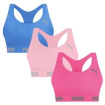 Kit 3 Tops Puma Nadador Sem Costura Feminino