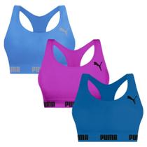 Kit 3 Tops Puma Nadador Sem Costura Feminino