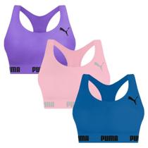 Kit 3 Tops Puma Nadador Sem Costura Feminino