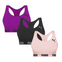 Kit 3 Tops Puma Nadador Sem Costura Feminino