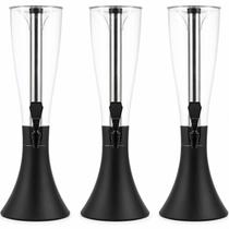 Kit 3 Torre Cerveja Chopp Bebida 4L Torneira Preta Inox Gelo Kit 3 Torre Cerveja Chopp Bebida 4L Torneira Preta Inox Gelo