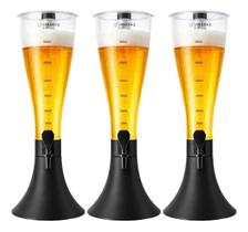 Kit 3 Torre Chopp Refil Congelante 2,5l Aço Inox Bar Vkbt25 Kit 3 Torre Chopp Refil Congelante 2,5l Aço Inox Bar Vkbt25