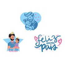 Kit 3 Totens Display MDF Adesivado Dia dos Pais 25cm