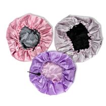 Kit 3 Touca Cetim Dupla Face Ajustável Anti Frizz Cabelos Kit 3 Touca Cetim Dupla Face Ajustável Anti Frizz Cabelos