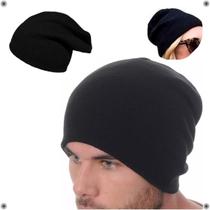 Kit 3 Touca De Frio Lisa Preta Gorro De Lã Inverno Kit 3 Touca De Frio Lisa Preta Gorro De Lã Inverno