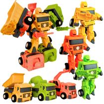 Kit 3 Transformes Carro Vira Robô Bumblebee Megatron Deformação Menino Brinquedo