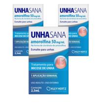 Kit 3 Tratamento Para Micose Unha Sana 2,5ml - Kley Hertz