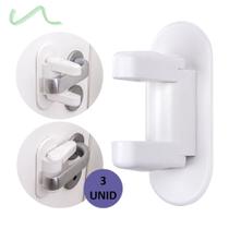 Kit 3 Travas Maçaneta Fechadura Porta Criança Bebê Ordene Kit 3 Travas Maçaneta Fechadura Porta Criança Bebê Ordene