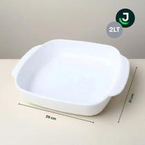 Kit 3 Travessas de Vidro 2L Retangular