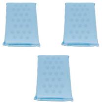 Kit 3 Travesseiro com Furos Antisufocante Azul 100 algodão Cuidado para o seu Bebê Minasrey