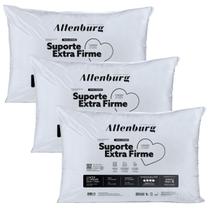 Kit 3 Travesseiros Altenburg Suporte Extra Firme 180 Fios Lavável 50cm x 70cm Branco