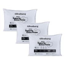 Kit 3 Travesseiros Altenburg Suporte Extra Firme 180 Fios Lavável 50cm x 70cm Branco