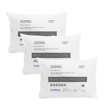 KIT 3 Travesseiros Anti Stress Suporte Firme Camesa 50x70cm KIT 3 Travesseiros Anti Stress Suporte Firme Camesa 50x70cm